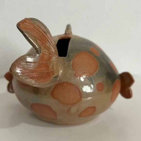 Artisan Fish Bank B Van Soi Handmade Artisan ClayOne of a Kind